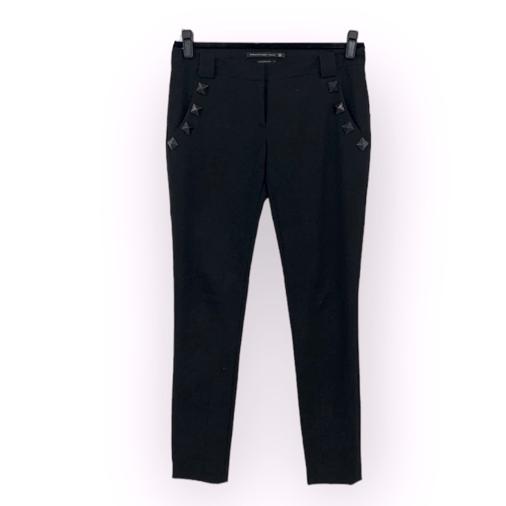 Mackage Black Low Rise studded trousers size 4